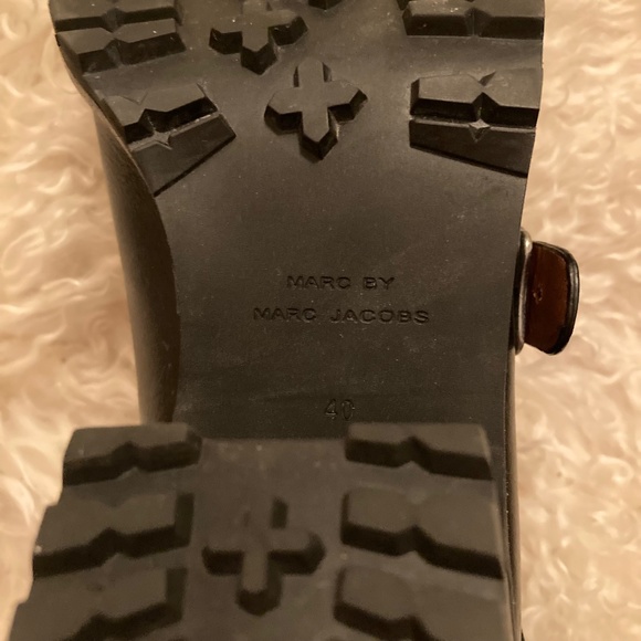 Marc Jacobs Quilted Black Leather Biker Boot Size 9 - Picture 6 of 7